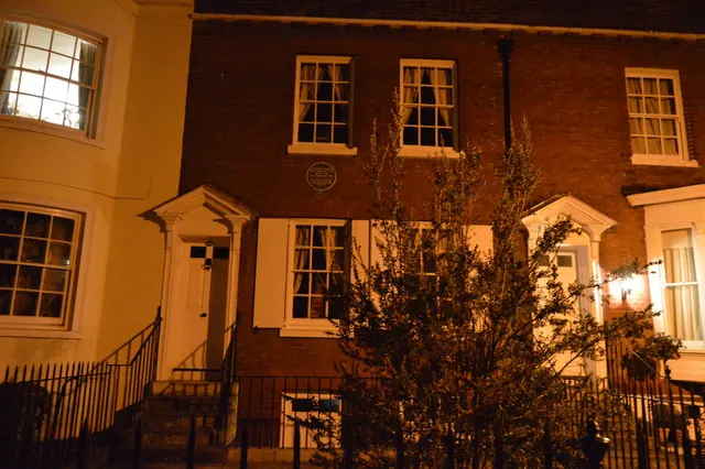 The Charles Dickens Birthplace Museum, a brick terraced house in Landport, Portsmouth